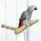 Bird Perch Stand, Bird Cage Top Perch Gym, Natural Wood Parrot Branch - Image 6