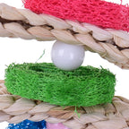Hypeety Pet Bird Parrot Swing Chewing Toy Natural Sepa Takraw - Image 4