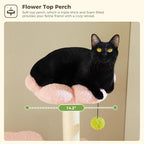 Flower Cat Tree, 62-Inch Tall Multi-Level Cat Tower - Image 2