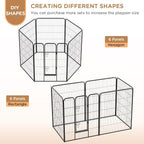 BestPet | Dog Playpen | 40 Inch, 6 Panels | Heavy Duty Metal Pet Exercise Pen | - Image 3