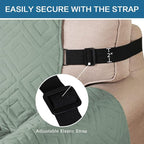 H.VERSAILTEX Reversible Chair Cover Furniture Protector Anti-Slip Couch Cover - Image 4