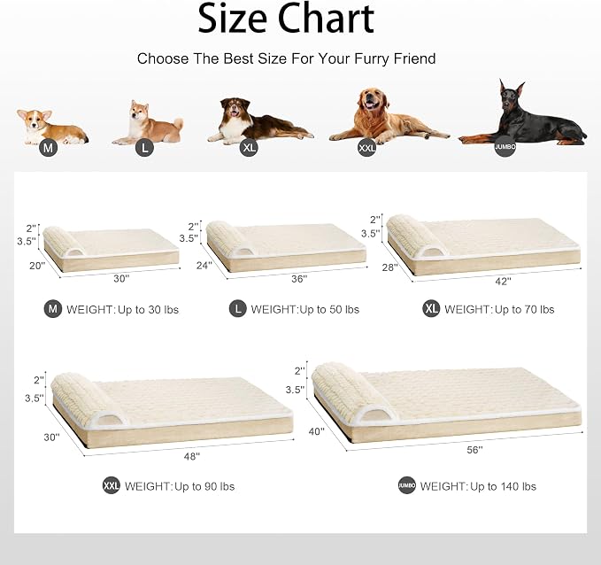 Orthopedic XL Dog Bed Large Sized Dog - Image 7