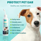 Dog Ear Cleaner, Dog Ear Care Liquid, Dog and Cat Ear Cleaner to Eliminates Ear - Image 2