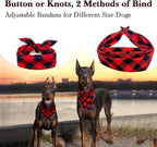 Christmas Plaid Dog Bandana - Image 2