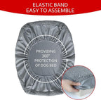 Dog Bed Covers 2 Pack Soft Plush Replacement Washable, Waterproof Pet Mattress - Image 5