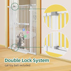 60" Extra Tall Pet Gate, 30-40" Wide, Auto Close, Cat Toy Included - Image 4