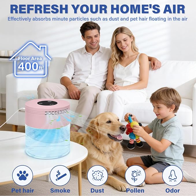 Water Air Purifiers for Home, Air Washer Purifier & Essential Oil Diffuser for - Image 2