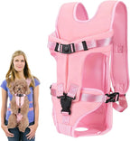 Pet Carrier Backpack, Adjustable Front Dog Carrier, Legs Out Dog Chest Carrier by Unknown