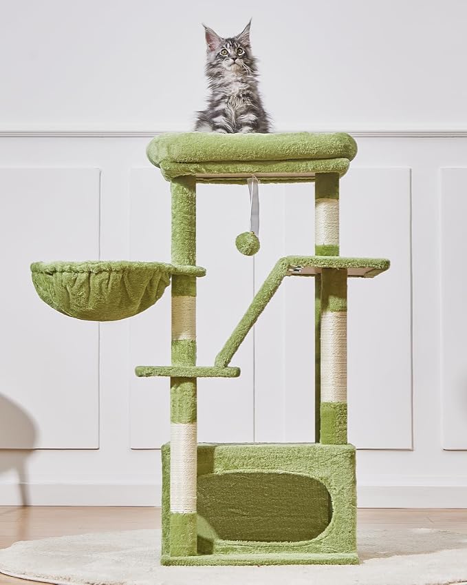 Taoqimiao Cat Tree, 38.5-Inch Cat Tower - Image 9