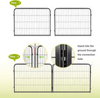 BestPet Dog Playpen 24 Inch 16 Panels Heavy Duty Metal Pet Exercise Pen Indoor - Image 5
