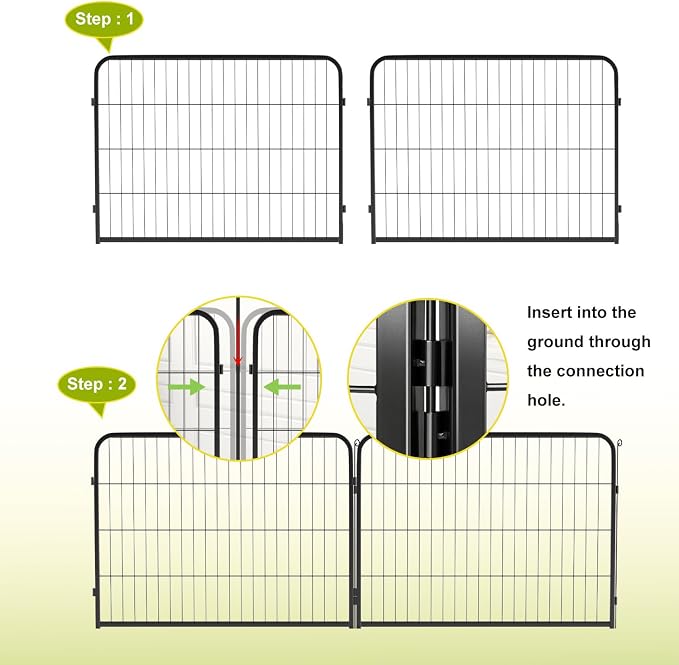 BestPet Dog Playpen 24 Inch 8 Panels Heavy Duty Metal Pet Exercise Pen Indoor - Image 4