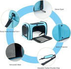 Soft Sided Carrier for Small Medium Cats Dogs, TSA Airline Approved Collapsible - Image 6