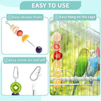 2 Pcs Bird Feeder Bowls with 3 Pcs Food Holder - Image 6