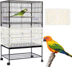 Daoeny Large Bird Cage Cover, Bird Cage Seed Catcher, Adjustable Soft Nylon by Daoeny