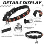 EXPAWLORER Cat Collar for Girl Boy- Adjustable Leather Pet Collar - Image 3