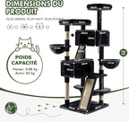 MUTICOR 66 Inches Multi-Level Large Cat Tree Tower - Image 8