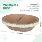 Oval Cat Cardboard Scratcher - Image 5