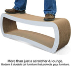 PetFusion Jumbo Cat Scratcher Lounge, and Hide100% Recyclable Cardboard Cat - Image 7