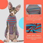 BRKURLEG Hairless Cats T Shirt, Cat Sweaters, Pullover Kitten Shirts, - Image 4