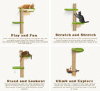 Floor to Ceiling Cat Tree for Kittens, Wall Mounted Cat Wall Furniture - Image 5