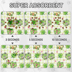 Dog Food Mat for Pet Cat Food Mat, Cute Frog Absorbent Quick Dry Dog Bowl Mats - Image 2