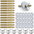 12 Sets Bird Cage Screws Bird Perch Stand Platform Accessories 24 Washers 12 by Unknown