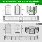 Dog Playpen Outdoor Extra Wide 12 Piece Panels Heavy Duty Dog Fence 47" Height - Image 4