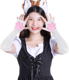 Nydotd Cat Paw Pad Mittens Gloves Kawaii Pink 3D Claw Fingerless Cute Cat - Image 3