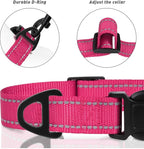 TagME Reflective Nylon Dog Collars, Adjustable Classic Pet Collar - Image 3