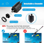 AQQA Aquarium Gravel Cleaner, 6-in-1 Electric Fish Tanks Gravel Vacuum Cleaner - Image 2