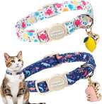 Unique style paws 2 Pack Spring Summer Kitten Collar Breakaway by Uniquestylepaws