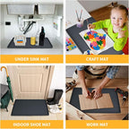 Dog Food Mat, Silicone Waterproof Food Tray, Non Slip Pet Bowl Mats Placemat - Image 7