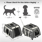 PETSFIT Large Pet Carrier with Wheels Designed - Image 2