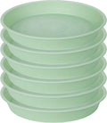 6 Pack of 8 inch Plant Saucer Blue, Plastic Plant Water Tray 8 inch Round by Bleuhome