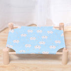 Pozico Cat & Dog Hammock Bed – Wooden Elevated Pet Cot - Image 4