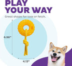 Outward Hound Gummiez Peach Ring 2-in-1 Dental Dog Chew Toy and Treat Stuffer - Image 4