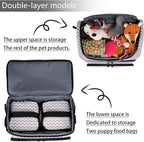 BAGLHER Pet Travel Bag, Double-Layer Pet Supplies Backpack, Pet Travel Backpack - Image 6