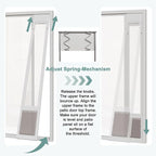 Sliding Glass Pet Door Insert, Easy Install Aluminum Doggy Door - Image 5