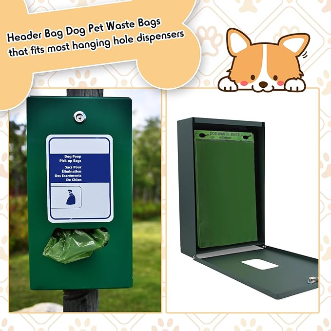 Ireer 5000 Pcs 50 Counts 5000 Pcs Header Bag Bulk Dog Pet Waste Bags Poop Easy - Image 4