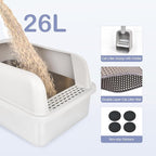 Henkelion 2 Pack Stainless Steel Cat Litter Box - Image 5