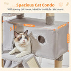 Taoqimiao Cat Tree 57.5-Inch, Cat Tower - Image 5