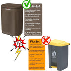 PAWZIDEA Wall Mount Dog Poop Trash Can Outside, 2.1 Gallon Small Dog Waste Bin - Image 8