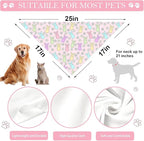 Easter Dog Bandana, 2 Pack Adjustable Holiday Party Pets Rabbit Easter Egg - Image 5