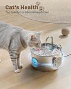 Cat Water Fountain Stainless Steel: Cat Fountain - Image 2