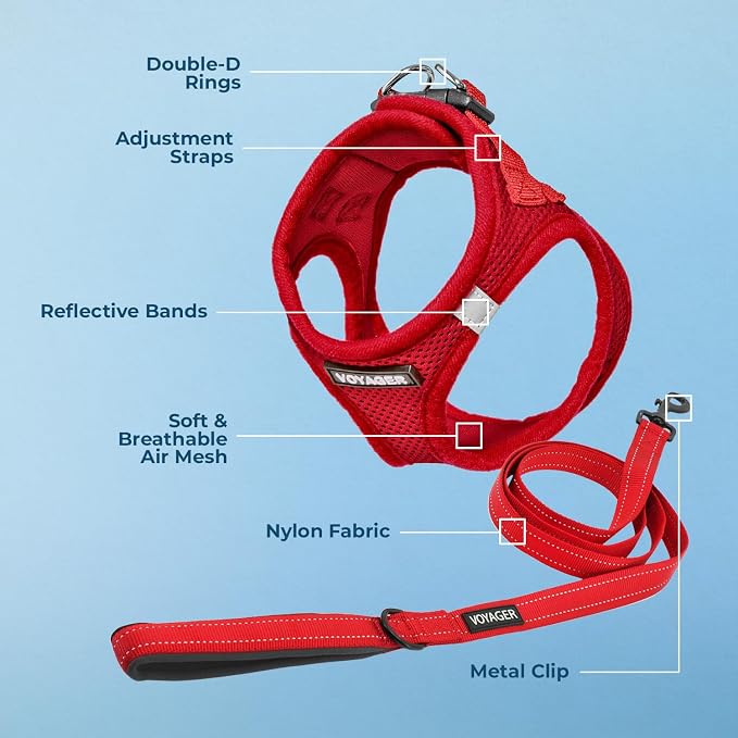 Best Pet Supplies Voyager Step-in Air All Weather Mesh Harness and Reflective - Image 3