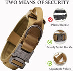 Tactical Dog Collar, Adjustable Military Training Nylon Dog Collar - Image 4
