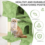 70 Inch Green Cat Tree, Tall Cat Tower - Image 3