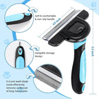 MIU COLOR Long Hair Pet Grooming Brush, Deshedding Tool - Image 5