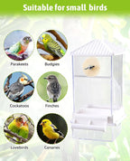 Hamiledyi Automatic Bird Feeder No Mess Bird Cage Feeder Seed Food Container - Image 8
