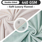 LOOBANI Waterproof Blanket for Bed: Reversible Soft Flannel Twin Bed Blanket - Image 6